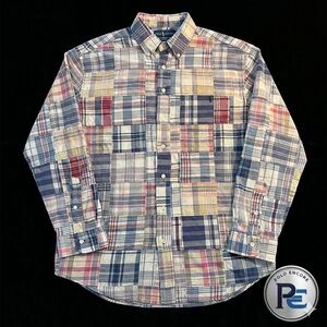 Polo RL Classic: Patchwork Madras Shirt XLT – Preppy Ivy League Vintage Style